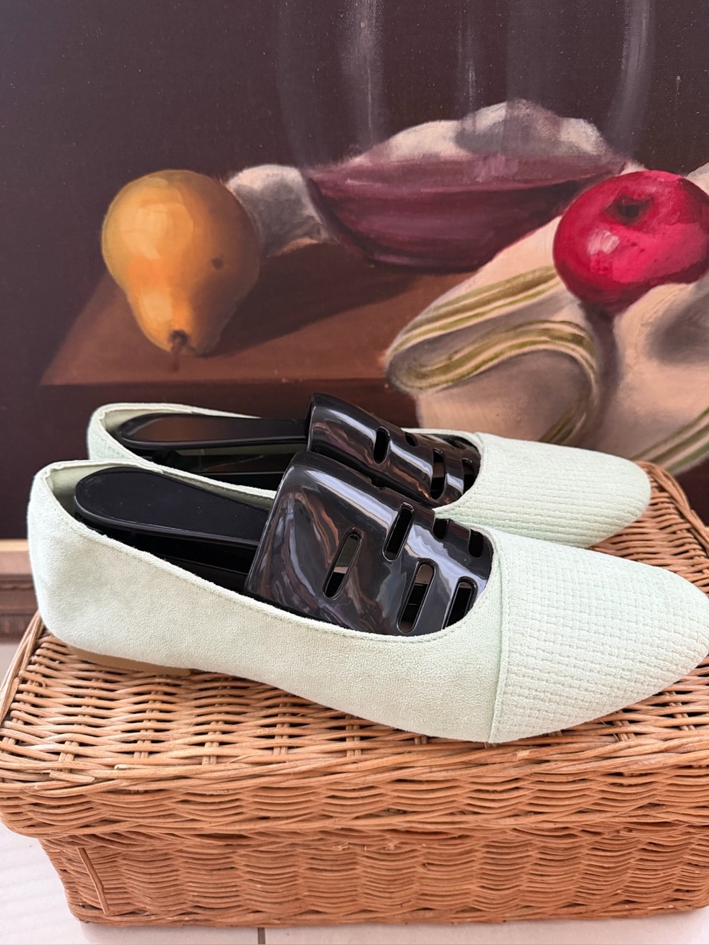 Mint Green Slip-On Flats size 9.5